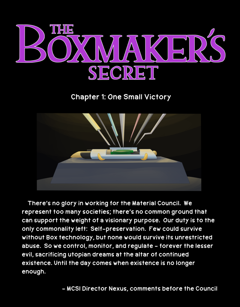 The Boxmaker's Secret - Episode 2, Page 1: Chapter 01 - Page 00